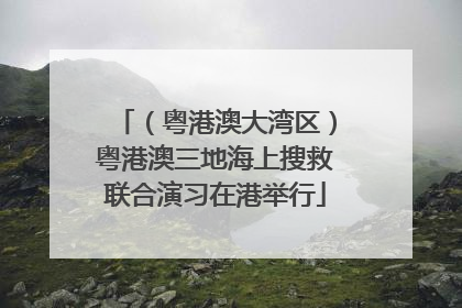 （粤港澳大湾区）粤港澳三地海上搜救联合演习在港举行